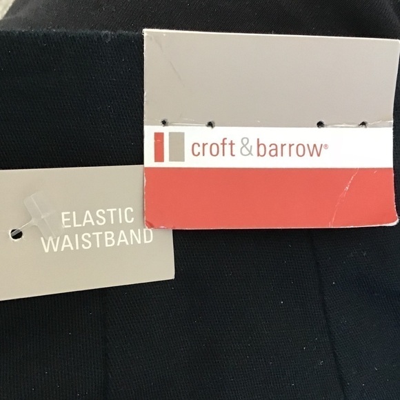 Croft & Barrow black size 10 crop stretch pants - Picture 4 of 6